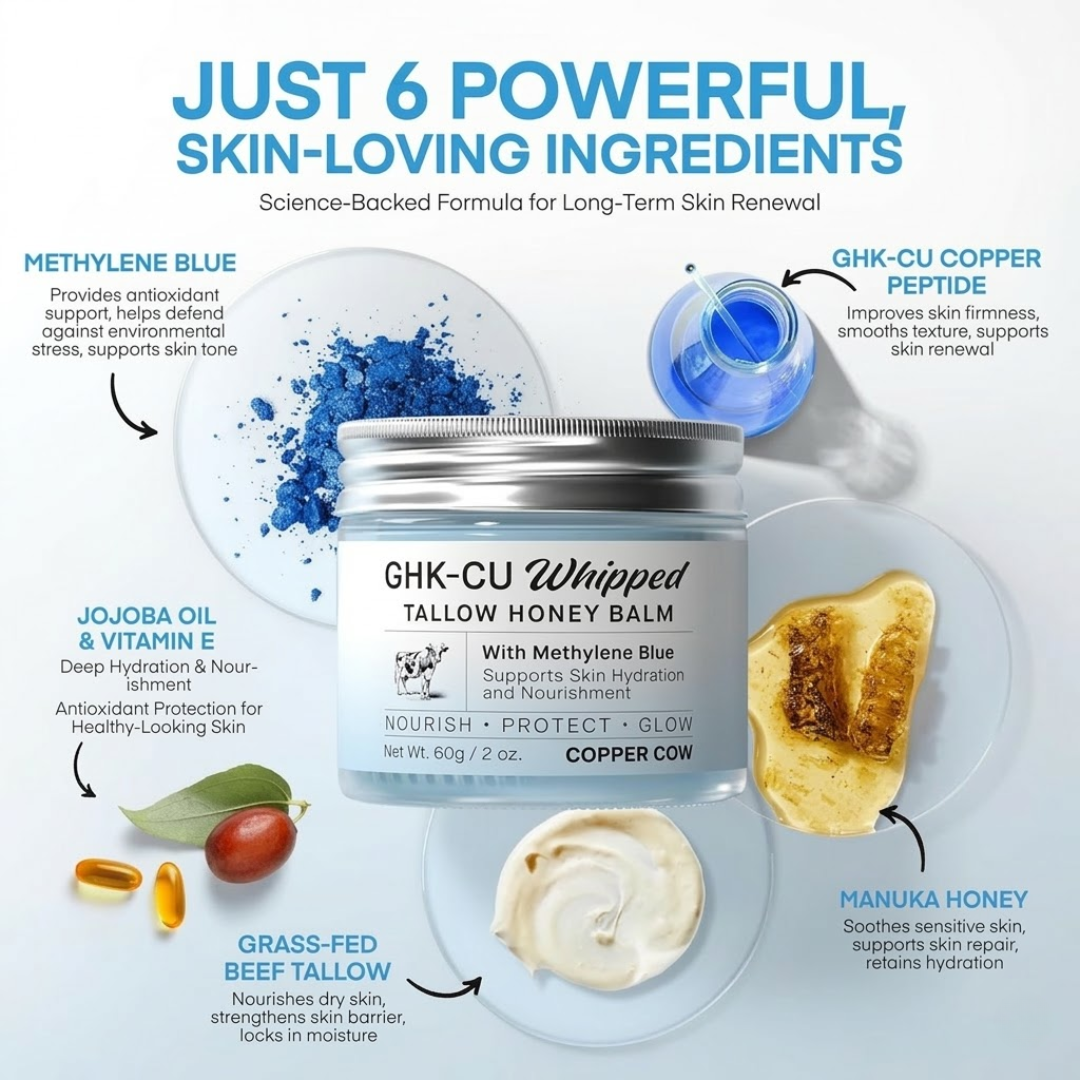 Copper Cow® GHK-CU Tallow Balm